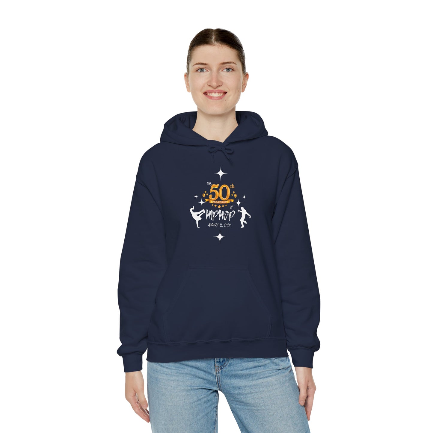 Unisex Heavy Blend™ 50th Anniversary of HipHop August 11, 2023 Commemorate 50 Years Hooded Sweatshirt