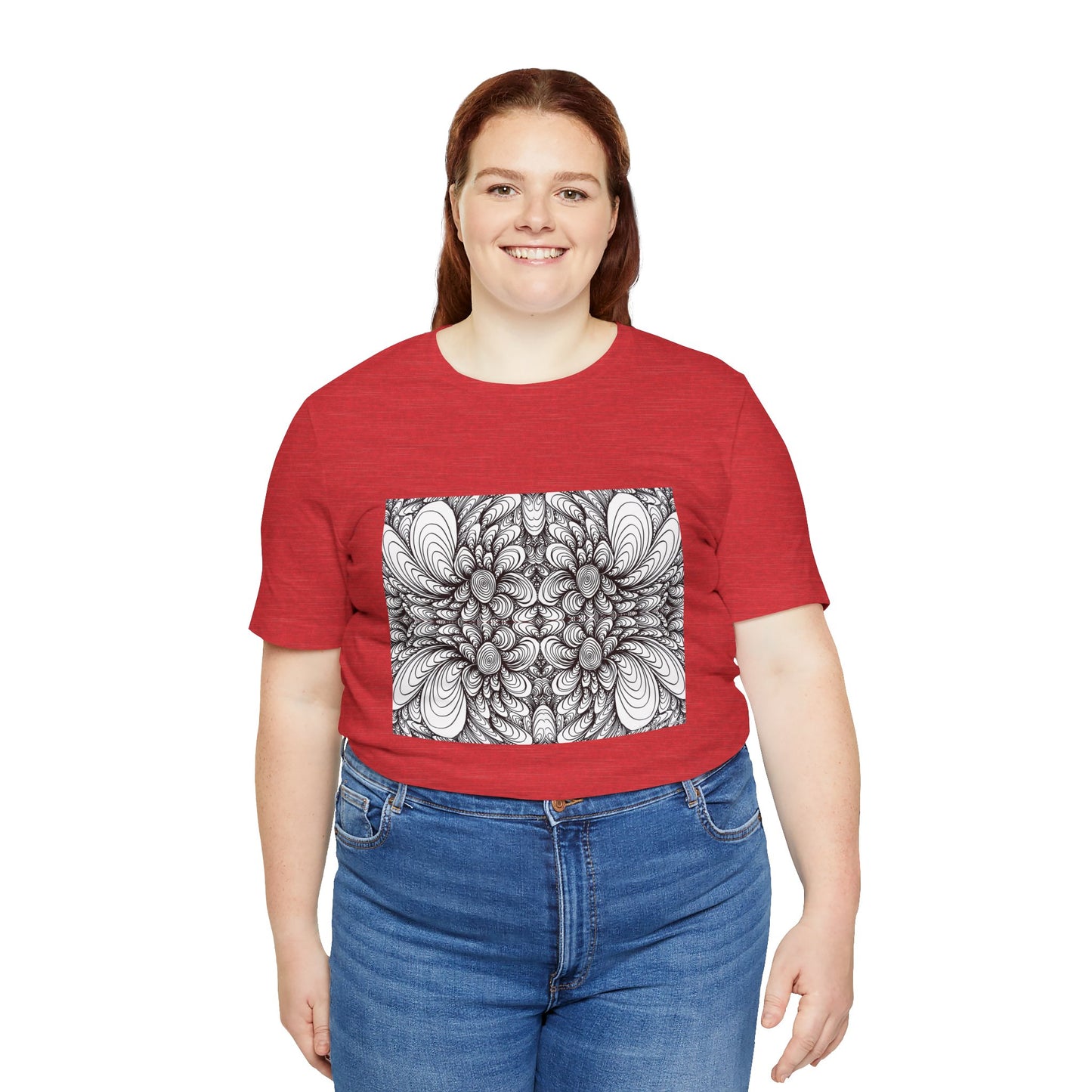 Unisex Original Line Art T-Shirt -Blooms