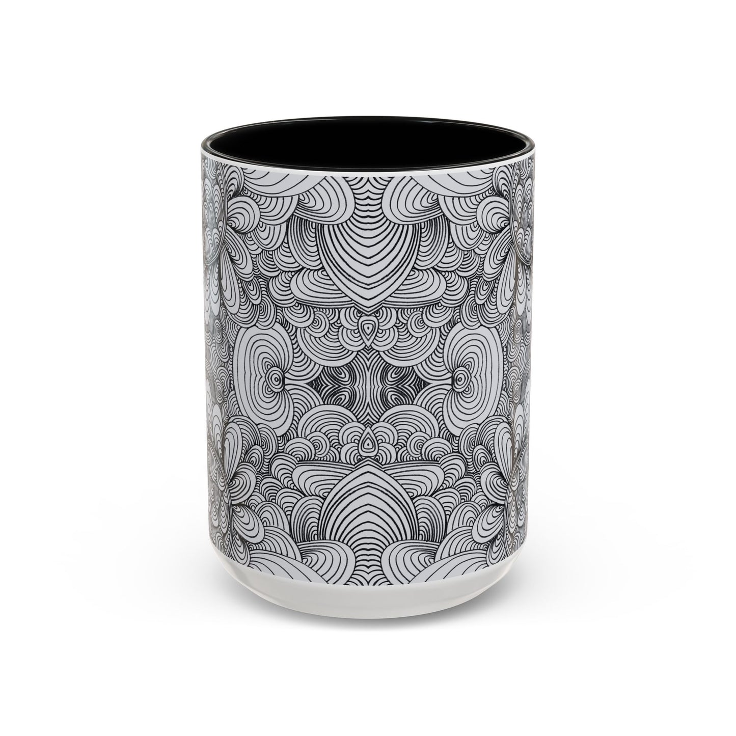 11oz/15oz Original Line Art Coffee Mug - Apricots Noir Mirage