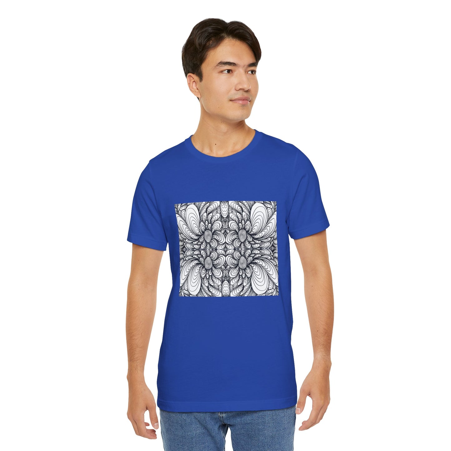Unisex Original Line Art T-Shirt -Blooms