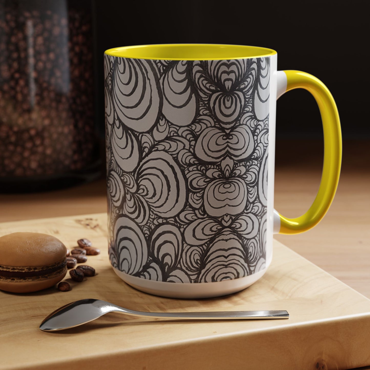 11oz/15oz Original Line Art Mug - Puzzle Panels 1
