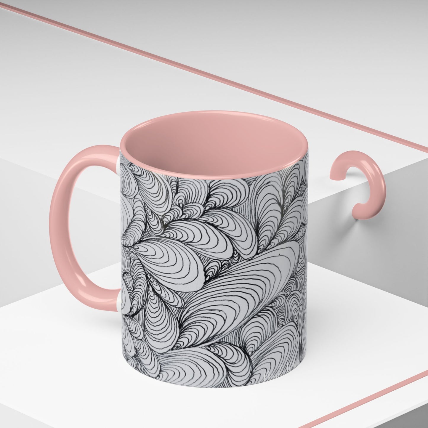 11oz/15oz Original Rough Line Art Coffee Mug