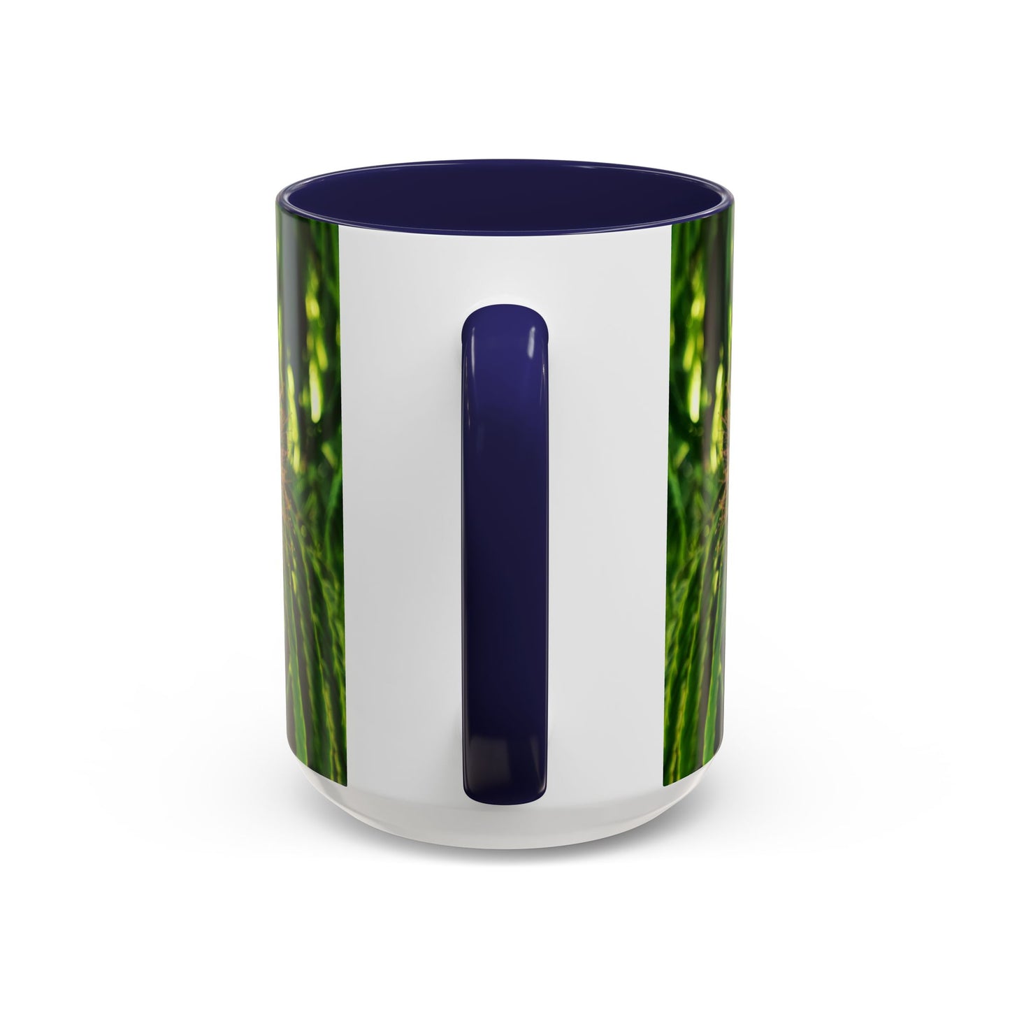 11oz /15oz Garden Themed Silk Blossom Plant Foliage Two Tone Coffee Mug