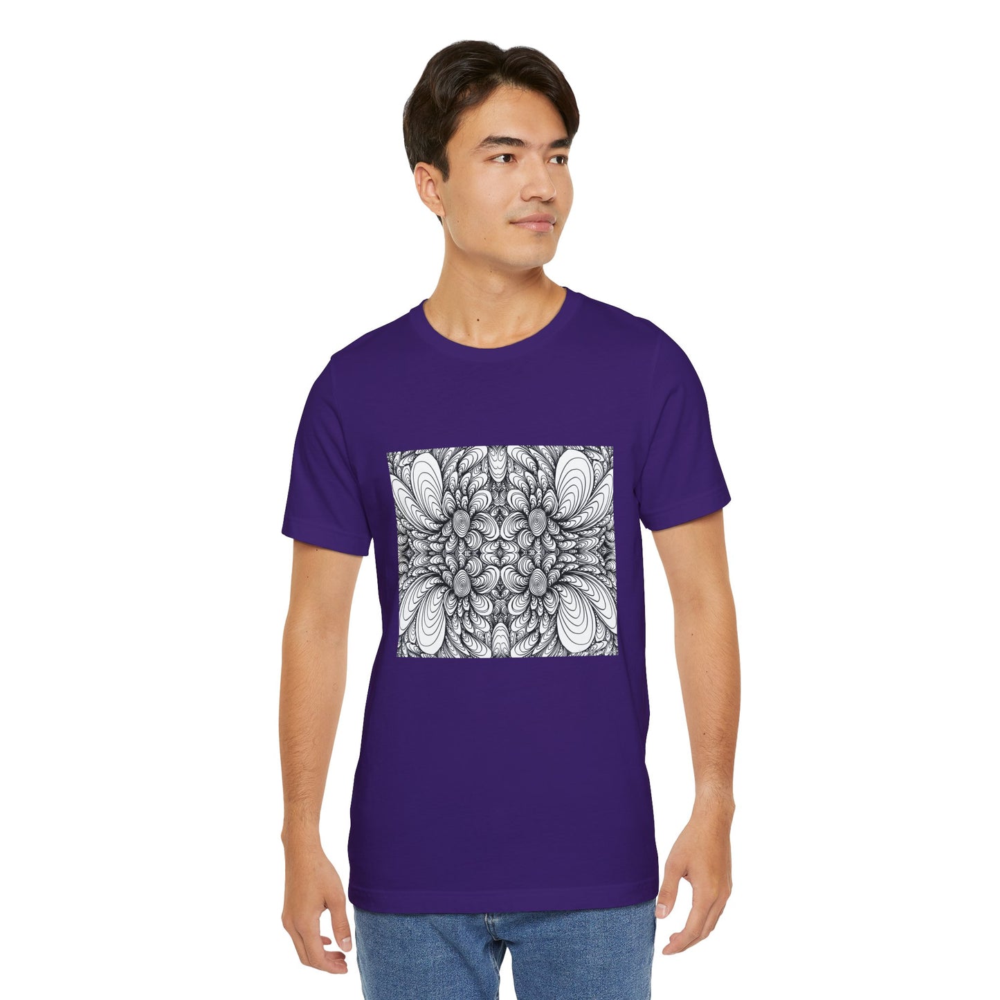 Unisex Original Line Art T-Shirt -Blooms