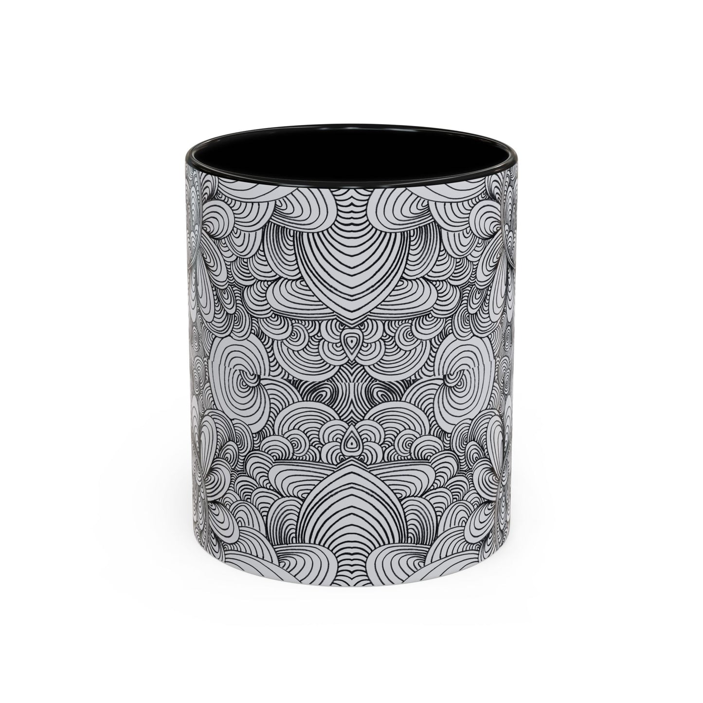 11oz/15oz Original Line Art Coffee Mug - Apricots Noir Mirage