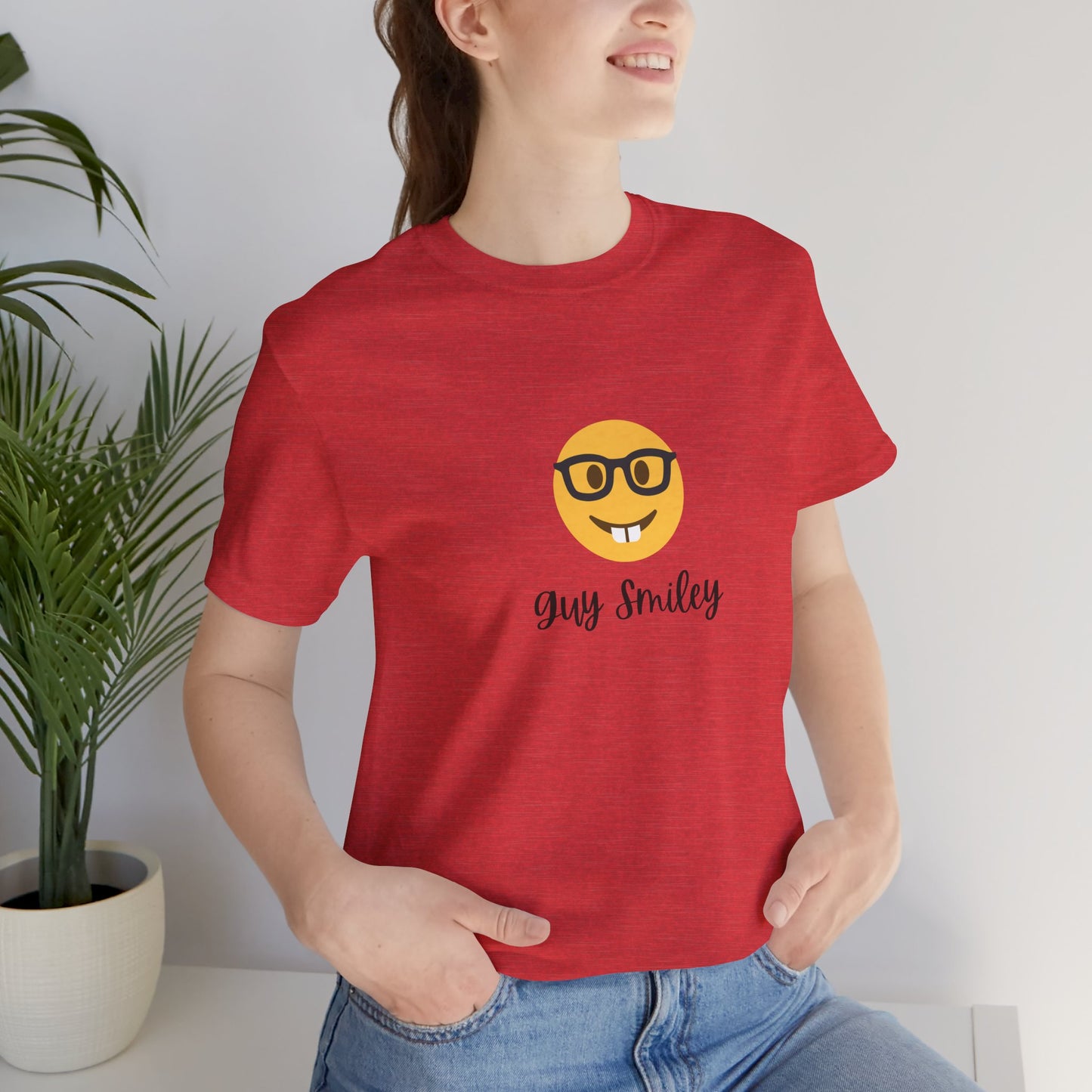 Unisex Jersey Short Sleeve Guy Smiley T-Shirt