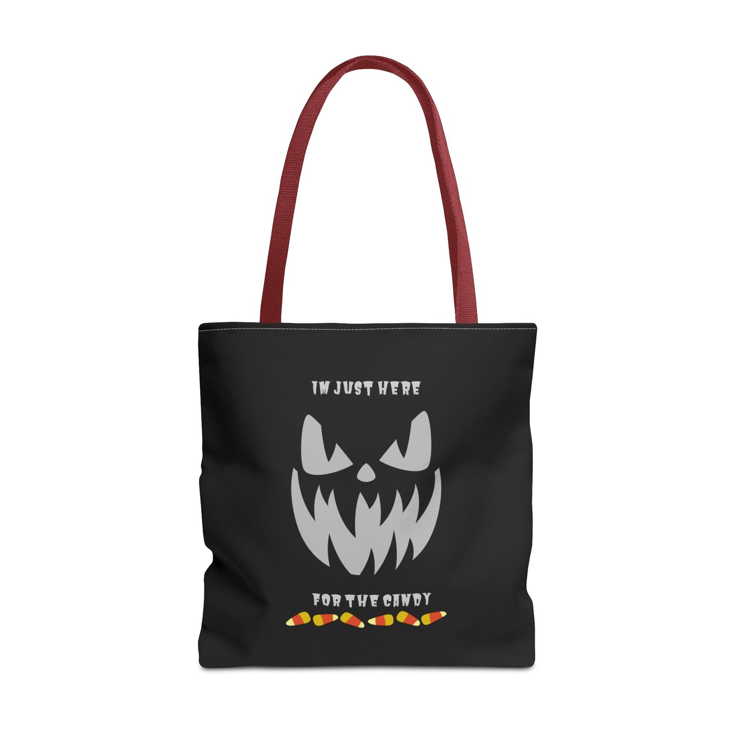 Halloween Candy Corn Scary Face Gift Spooky Season Trick or Treating Fall Candy Bag Reusable Lunch Bag