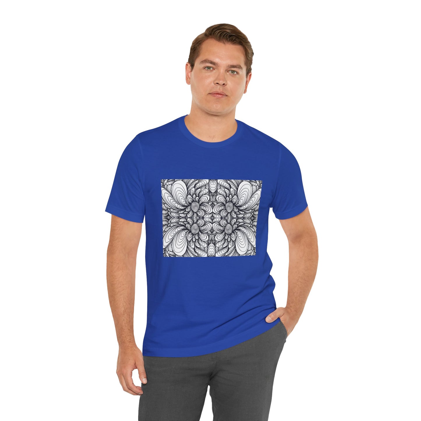 Unisex Original Line Art T-Shirt -Blooms