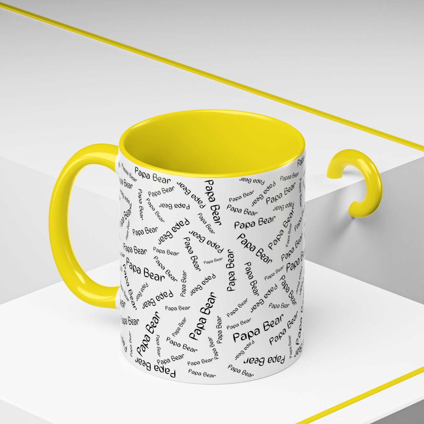 11oz/15oz Papa Bear Word Scramble Coffee Mug