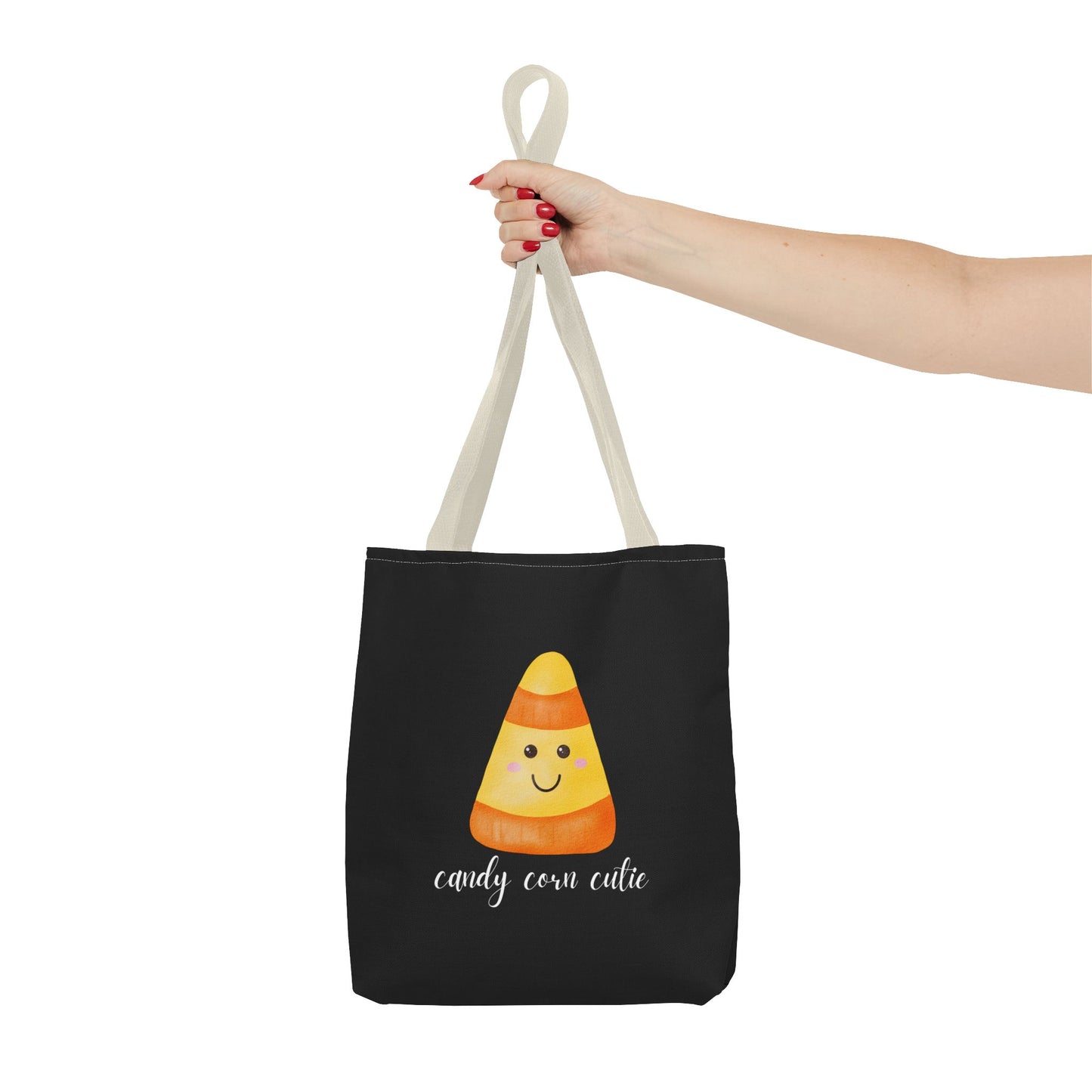 Cute Candy Corn Halloween Tote Bag Spooky Season Tote Trick or Treating Candy Bag Fall Themed Reusable Lunch Tote