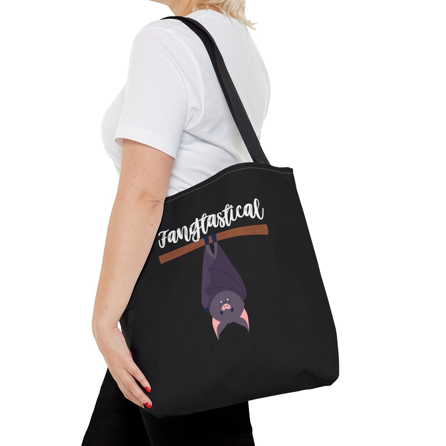 Cute Halloween Bat Lover Tote Bag Gift for Spooky Season Tote Trick or Treating Candy Bag Gift for Bat Lover Reusable Lunch Tote