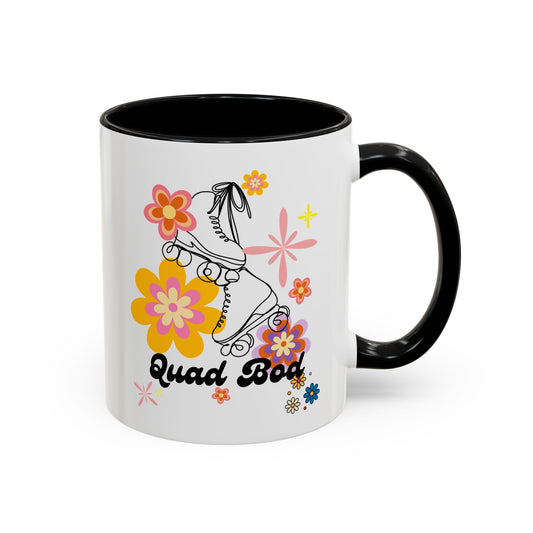 11oz Retro Vibes Roller Skate Coffee Mug Gift Idea For Skaters Roller Rink Mug Cool Skater Mug Quad Bod Skate Gear Roller Skating Coffee Mug