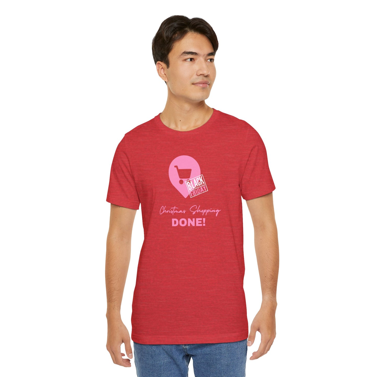 Unisex Jersey Short Sleeve Black Friday Christmas Shopping T-Shirt