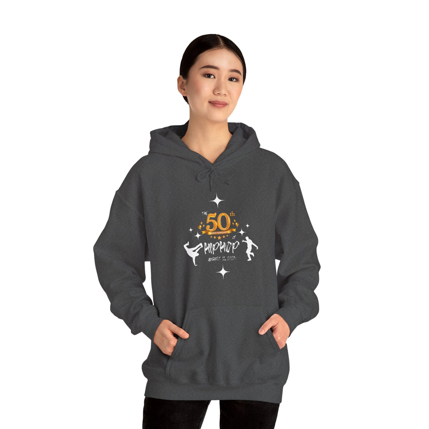 Unisex Heavy Blend™ 50th Anniversary of HipHop August 11, 2023 Commemorate 50 Years Hooded Sweatshirt