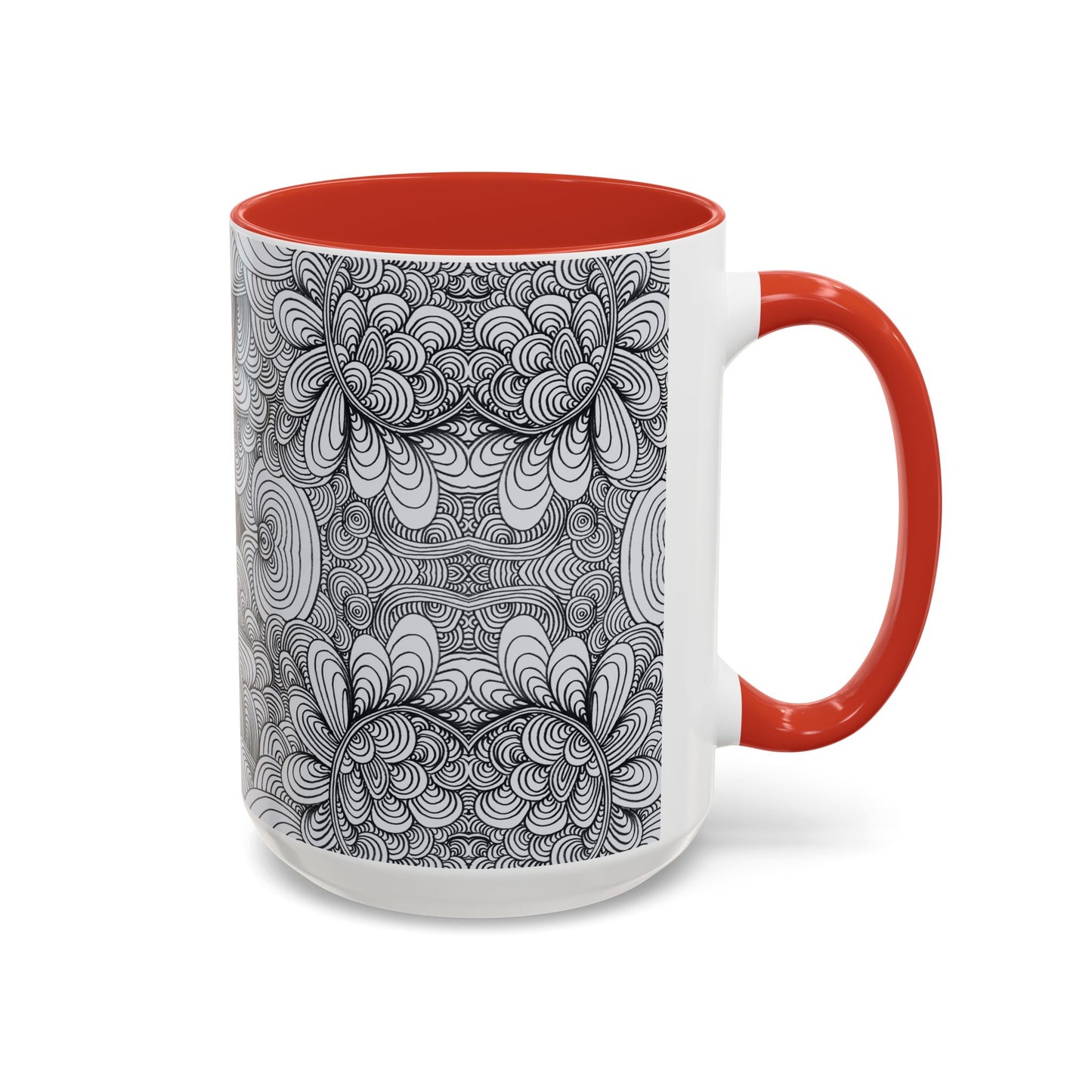 11oz/15oz Original Line Art Coffee Mug - Apricots Noir Mirage