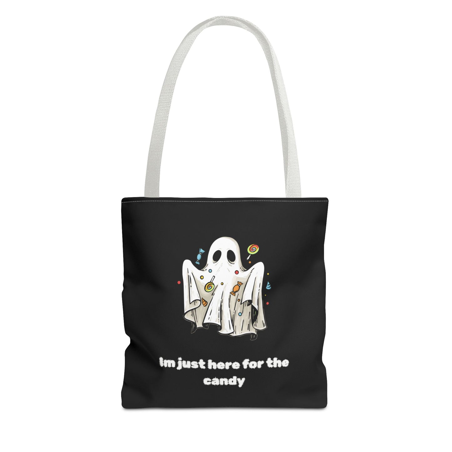 Cute Ghost Halloween Lover Spooky Season Trick or Treating Candy Bag Fall Themed Reusable Lunch Tote