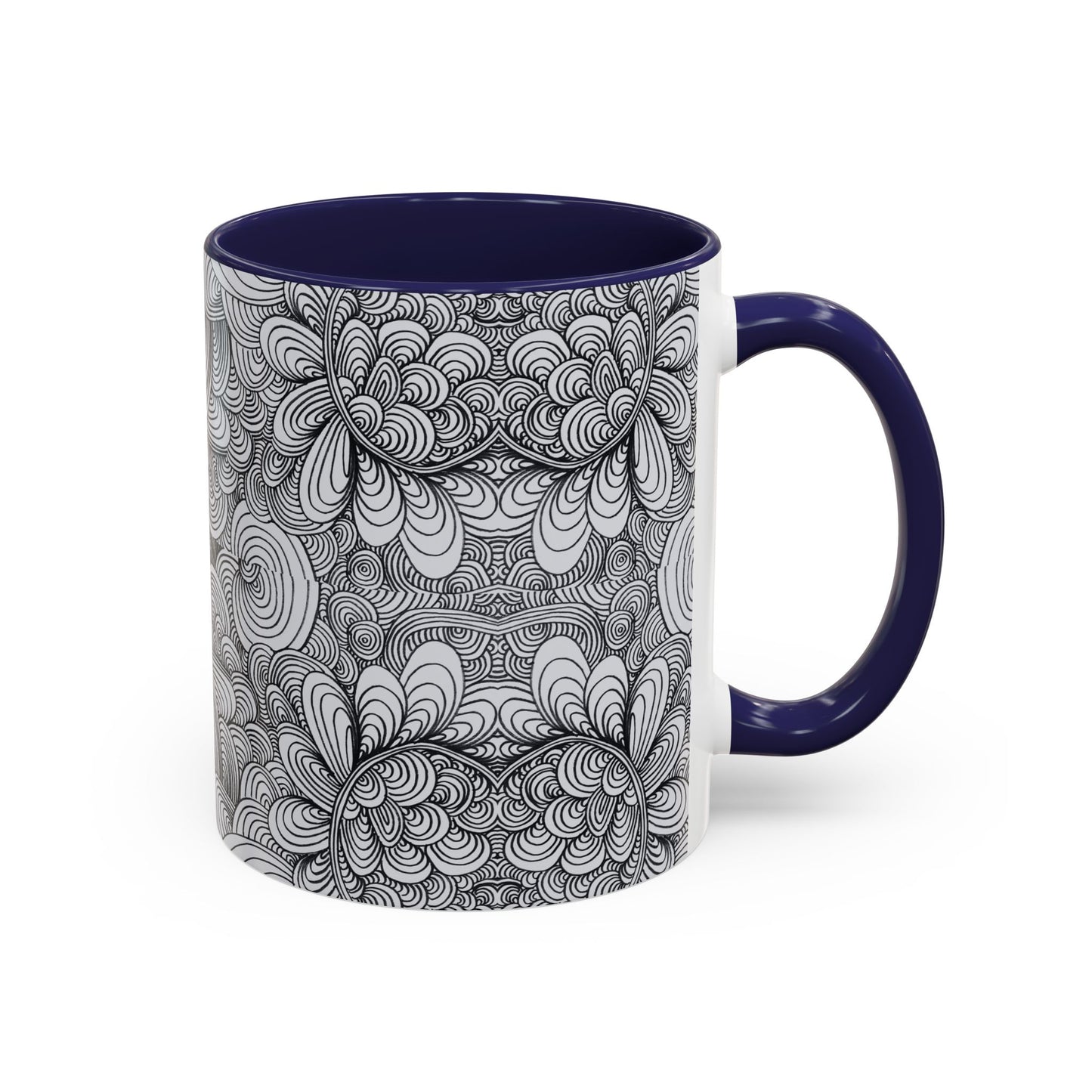 11oz/15oz Original Line Art Coffee Mug - Apricots Noir Mirage