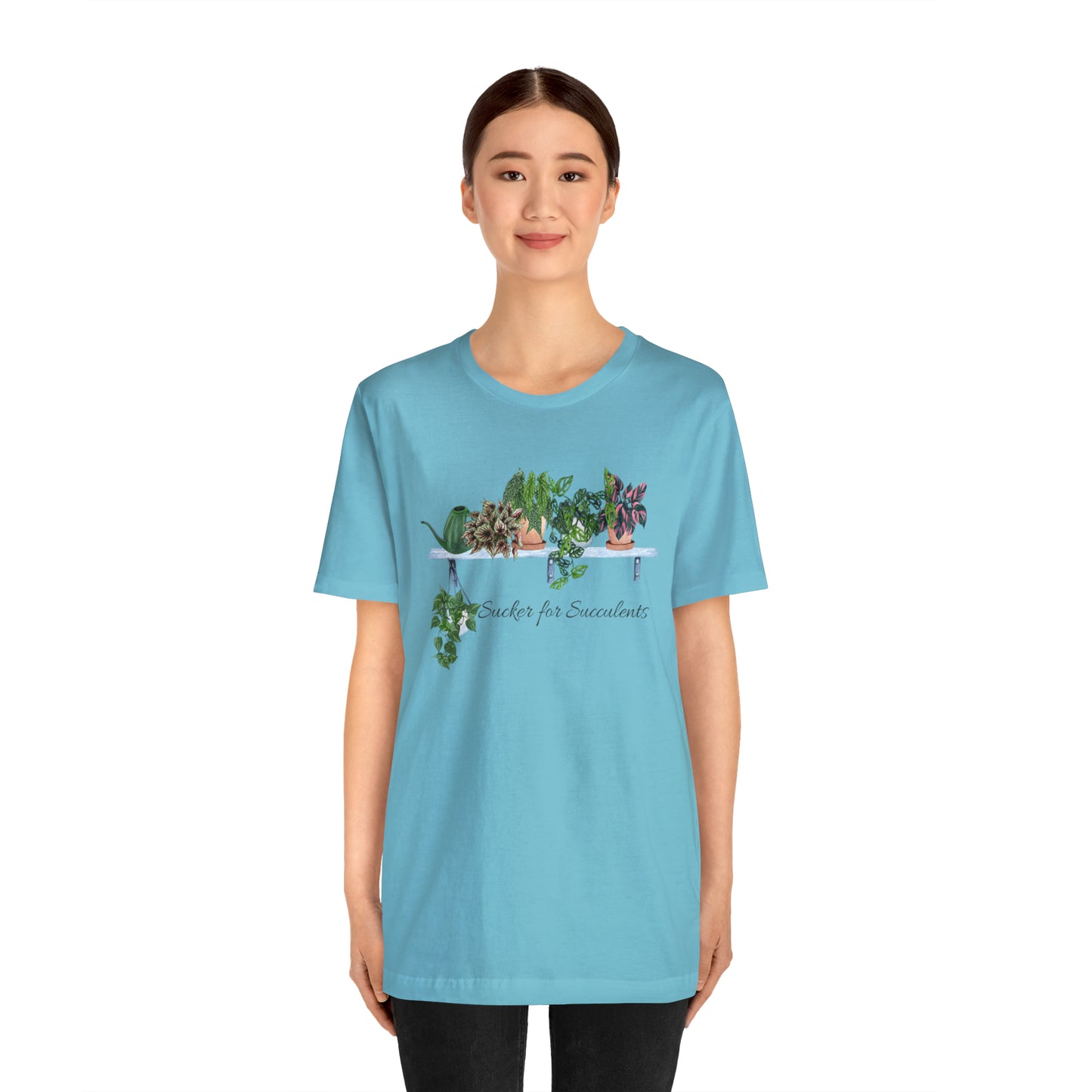 Unisex Gardening Themed T-Shirt Sucker for Succulents