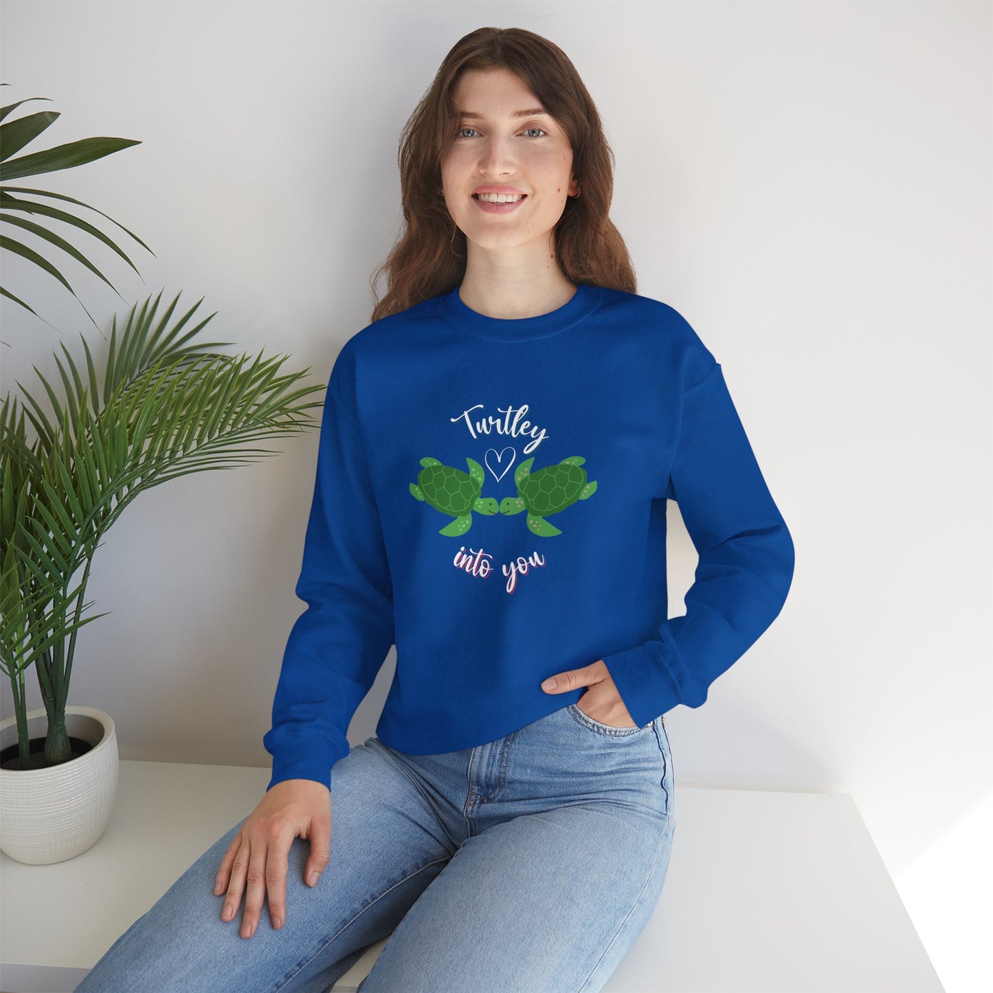 Unisex Cute Turtle Lover Turtley Into You Sweatshirt