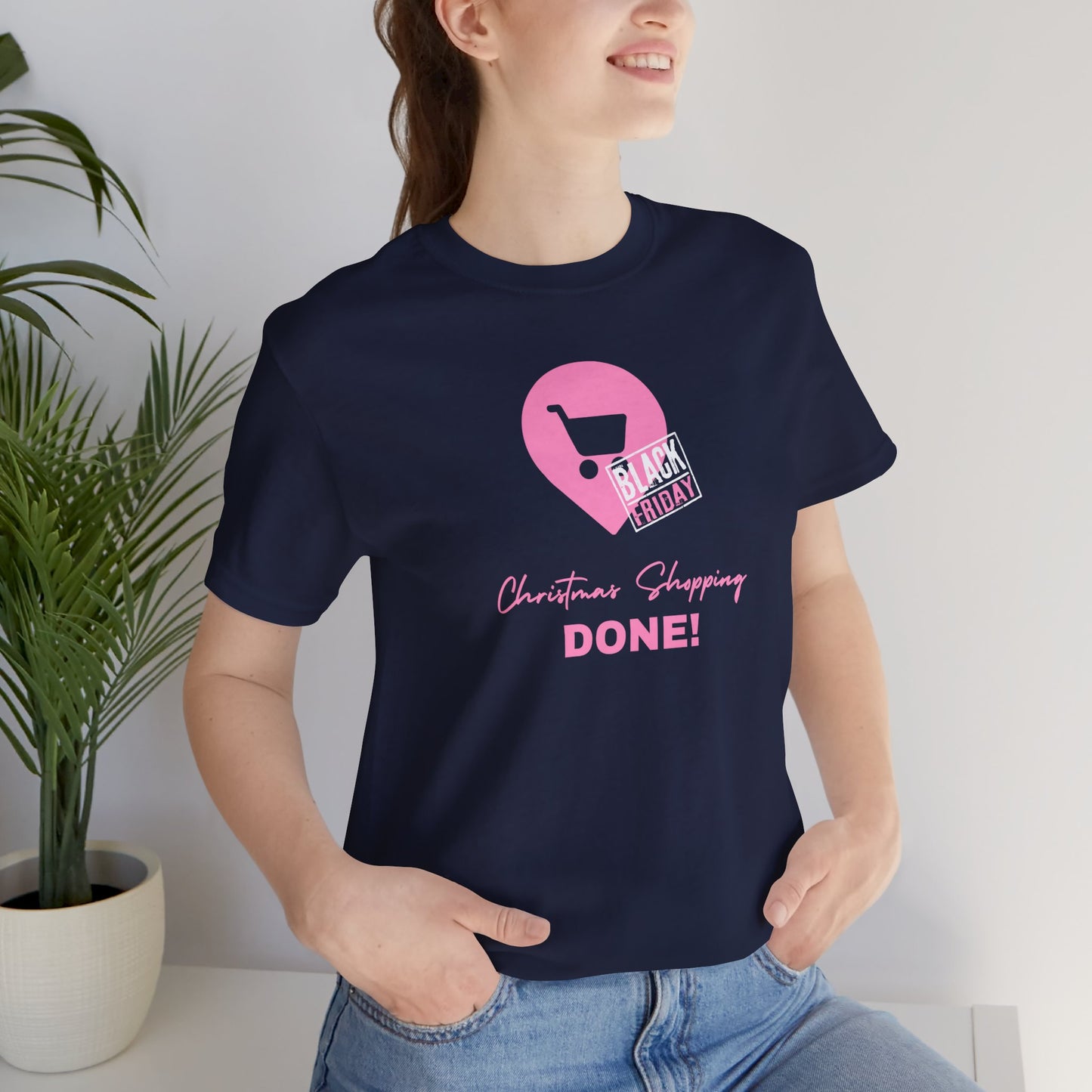 Unisex Jersey Short Sleeve Black Friday Christmas Shopping T-Shirt