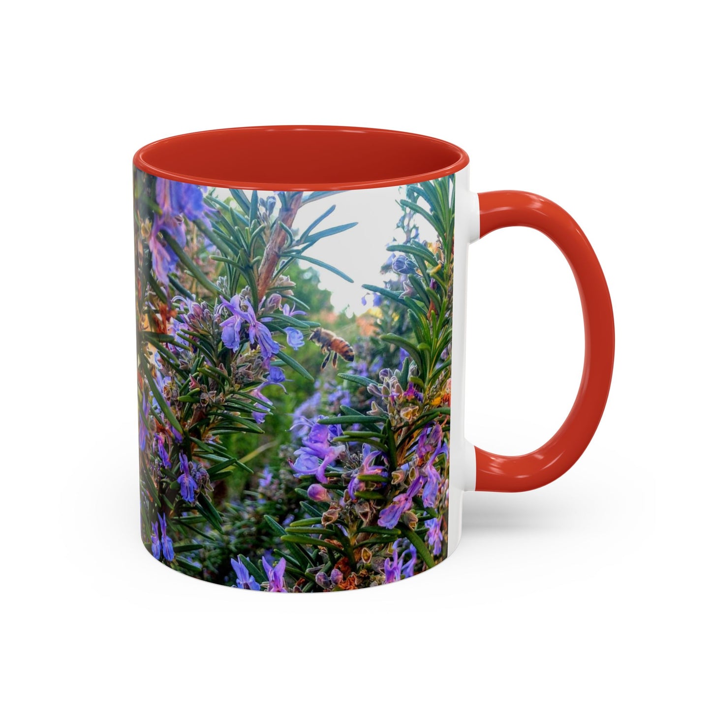 11oz/15oz Garden Themed Rosemary and Bee Pollinator Coffee Mug