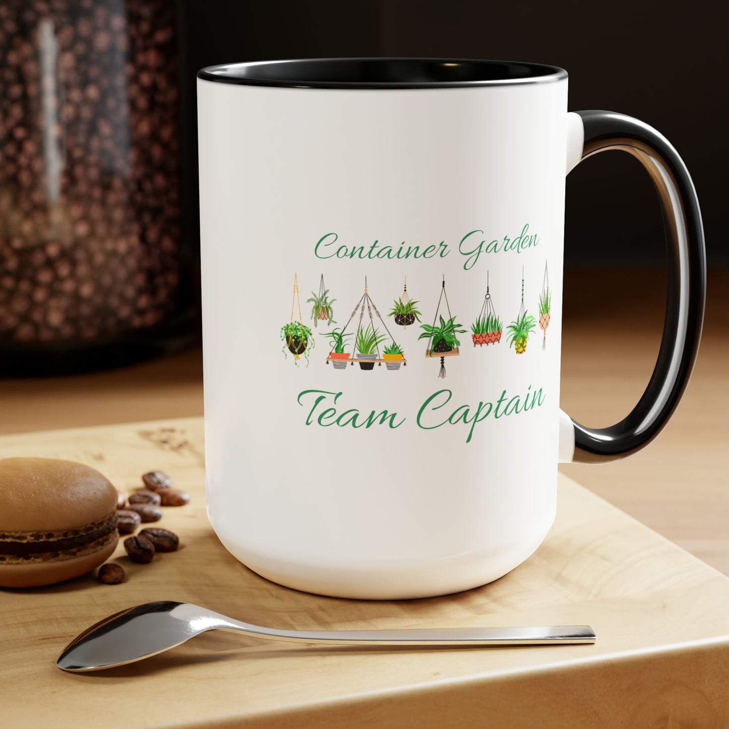 15oz Garden Themed Container Garden Team Captain Gardening Plant Parent Coffee Mug