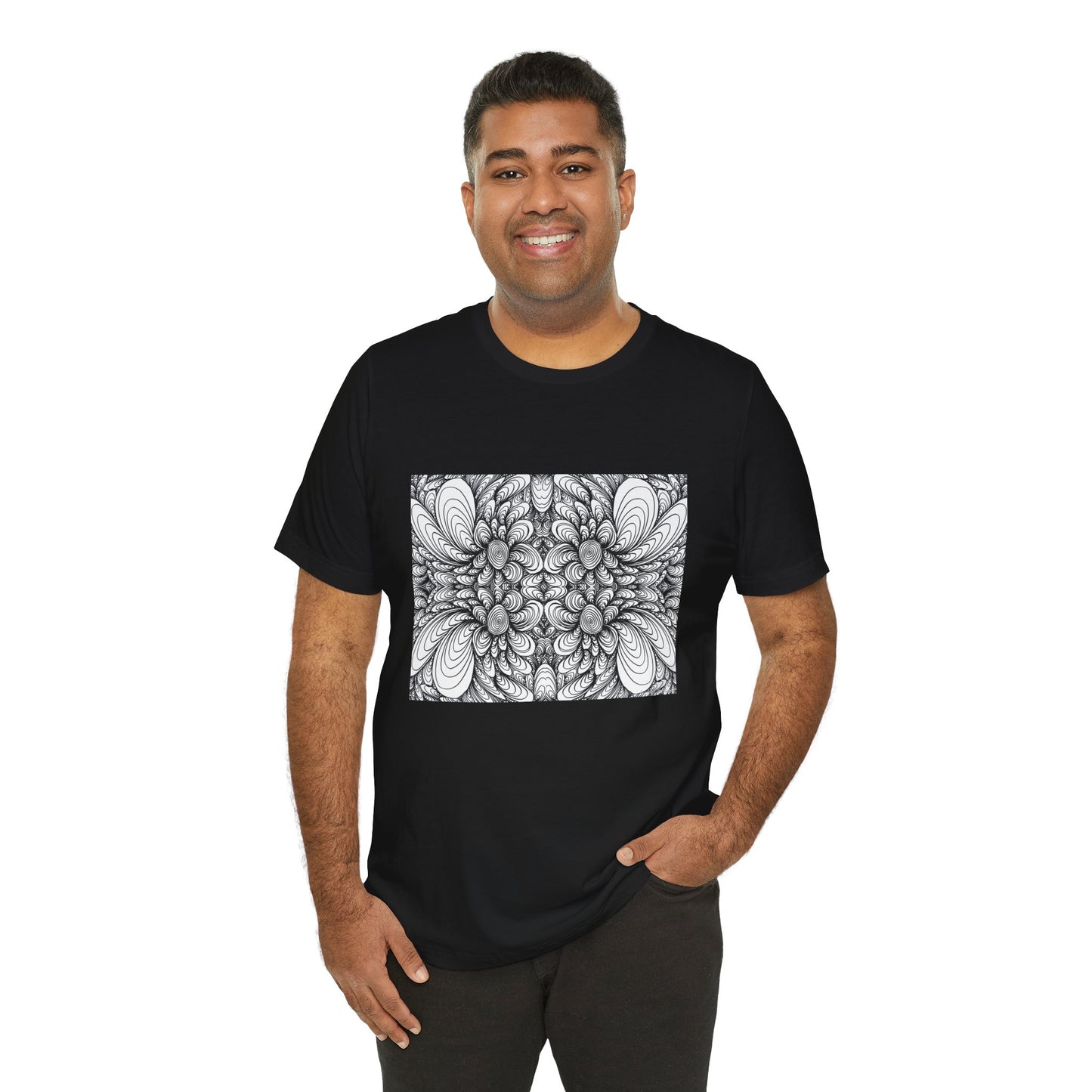 Unisex Original Line Art T-Shirt -Blooms