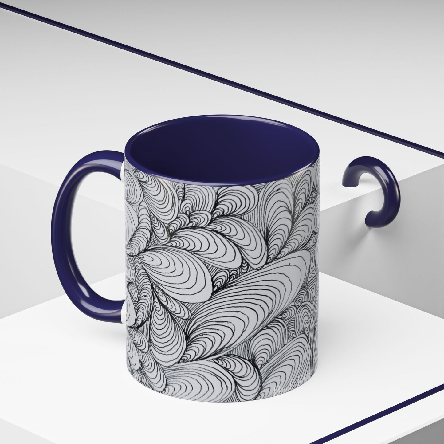 11oz/15oz Original Rough Line Art Coffee Mug