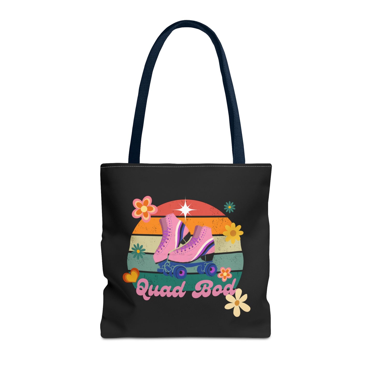 Unisex Retro Vibes Roller Skate Quad Bod Tote Bag