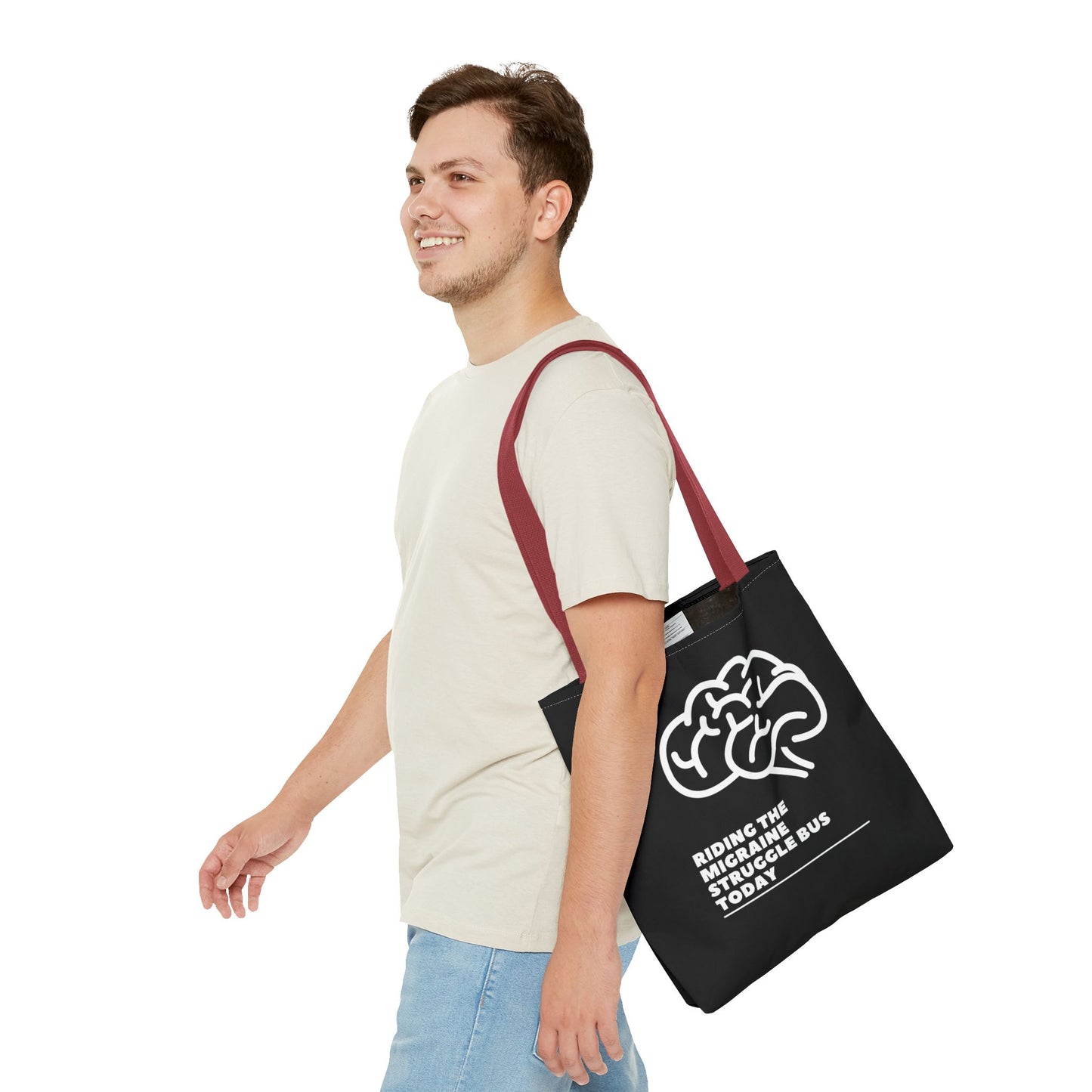 Unisex Migraine Day Invisible Illness Warrior Tote Bag