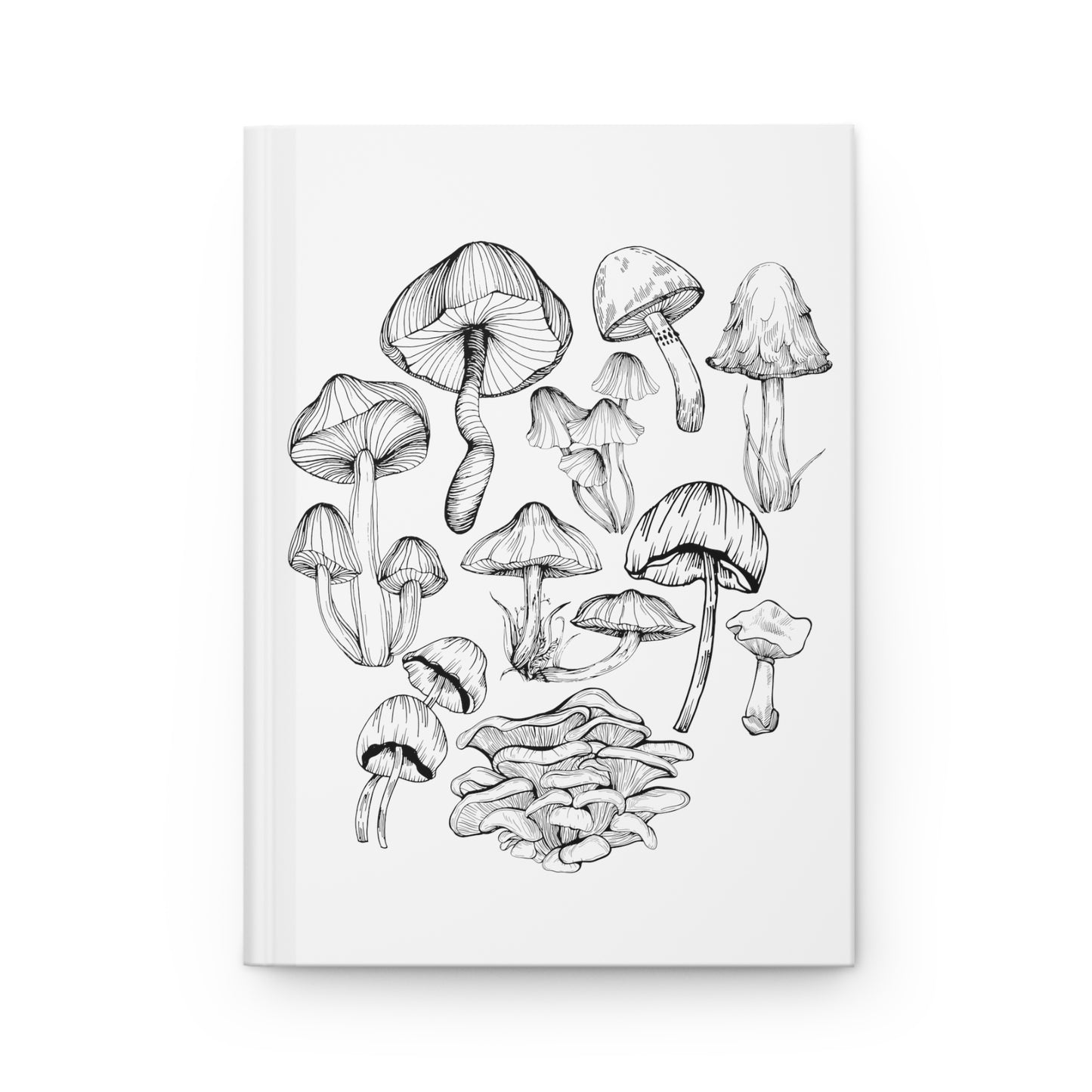 Hardcover Journal Mushroom Lover Fungi Print Toadstool Hardcover Journal