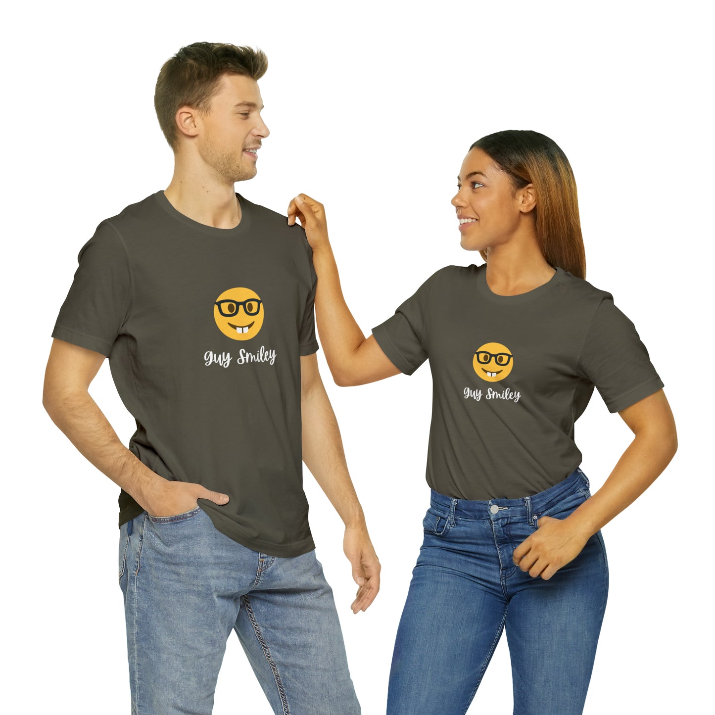 Unisex Jersey Short Sleeve Guy Smiley T-Shirt