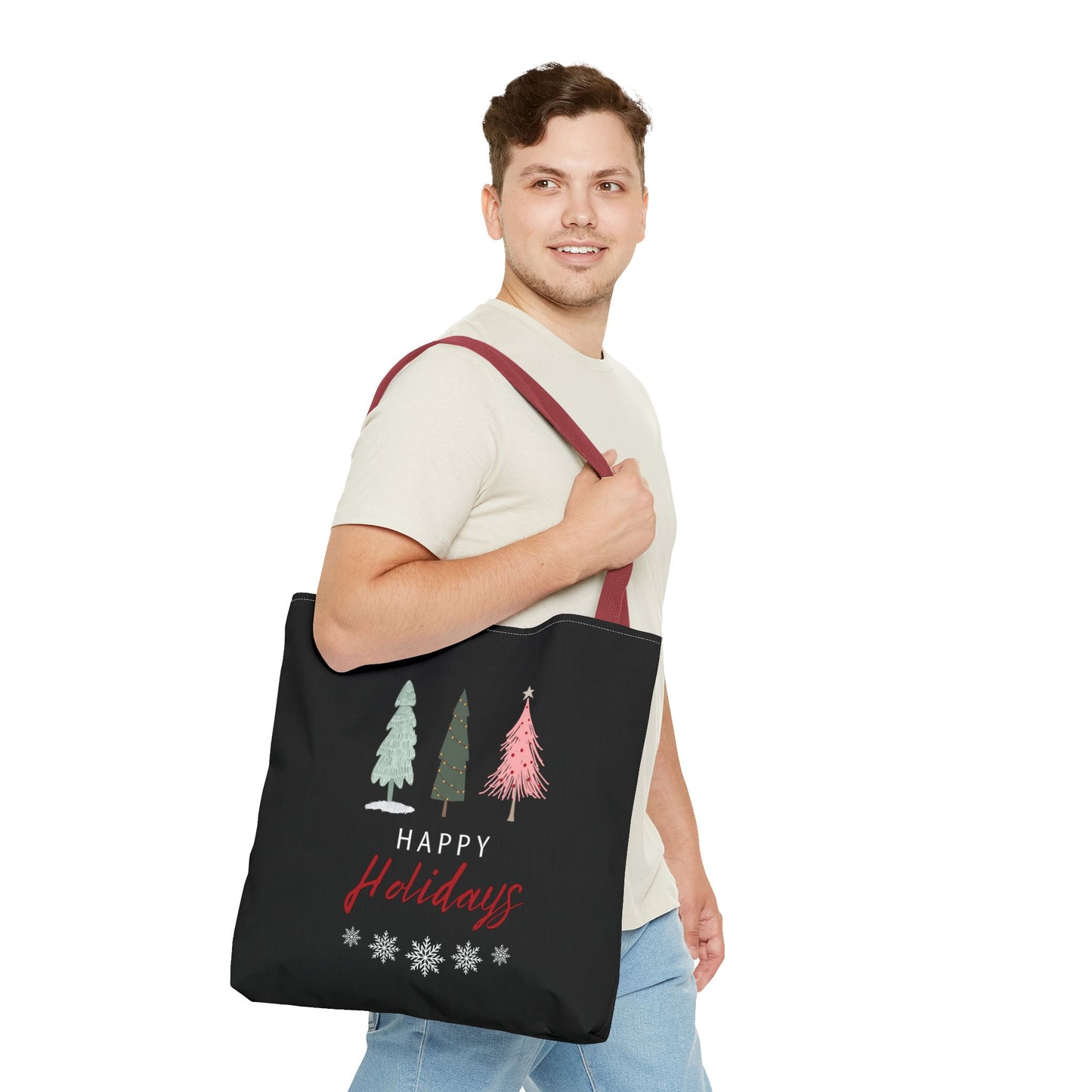 Unisex Happy Holidays Seasons Greetings Fall Tote Bag