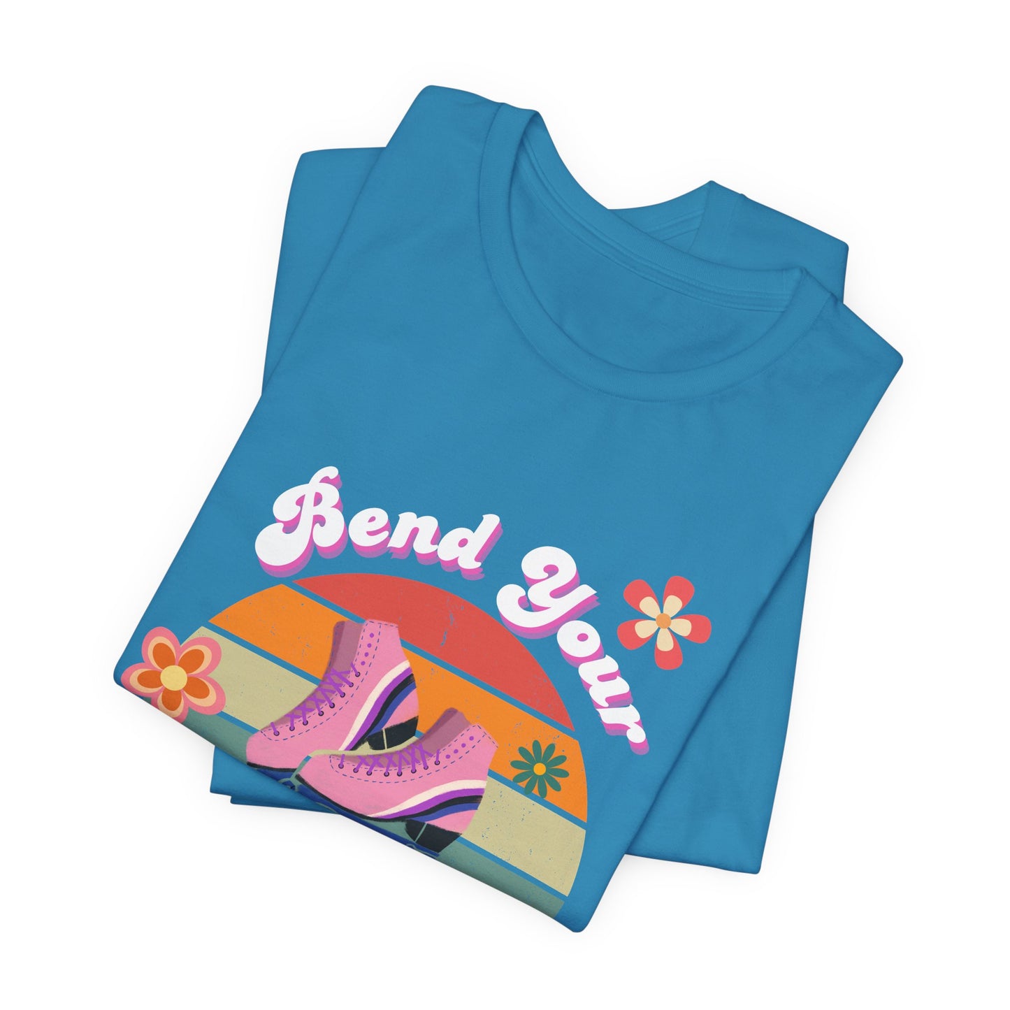 Unisex Retro Vibes Bend Your Knees Skater T-Shirt