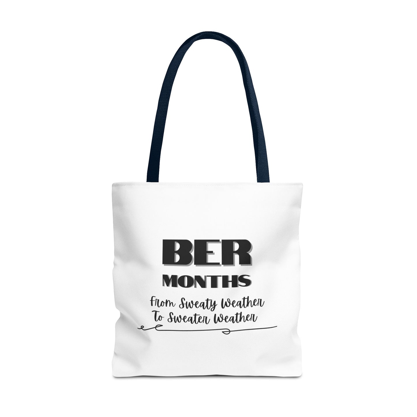 Unisex BER Months Tote Bag Autumn Fall September October November December Tote Bag Favorite Months Tote Bag