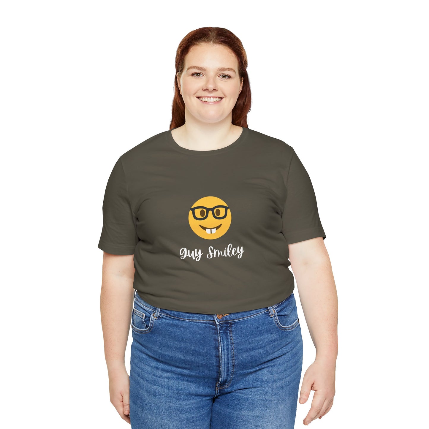 Unisex Jersey Short Sleeve Guy Smiley T-Shirt