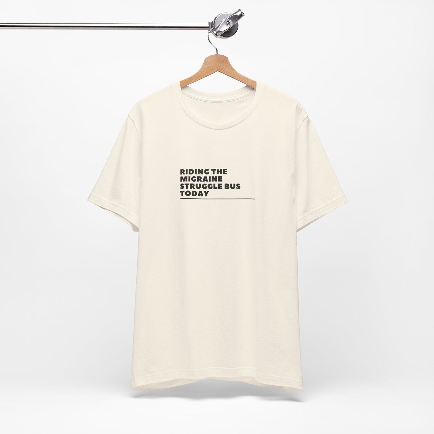 Unisex Migraine Day Invisible Illness Riding The Struggle Bus Tshirt