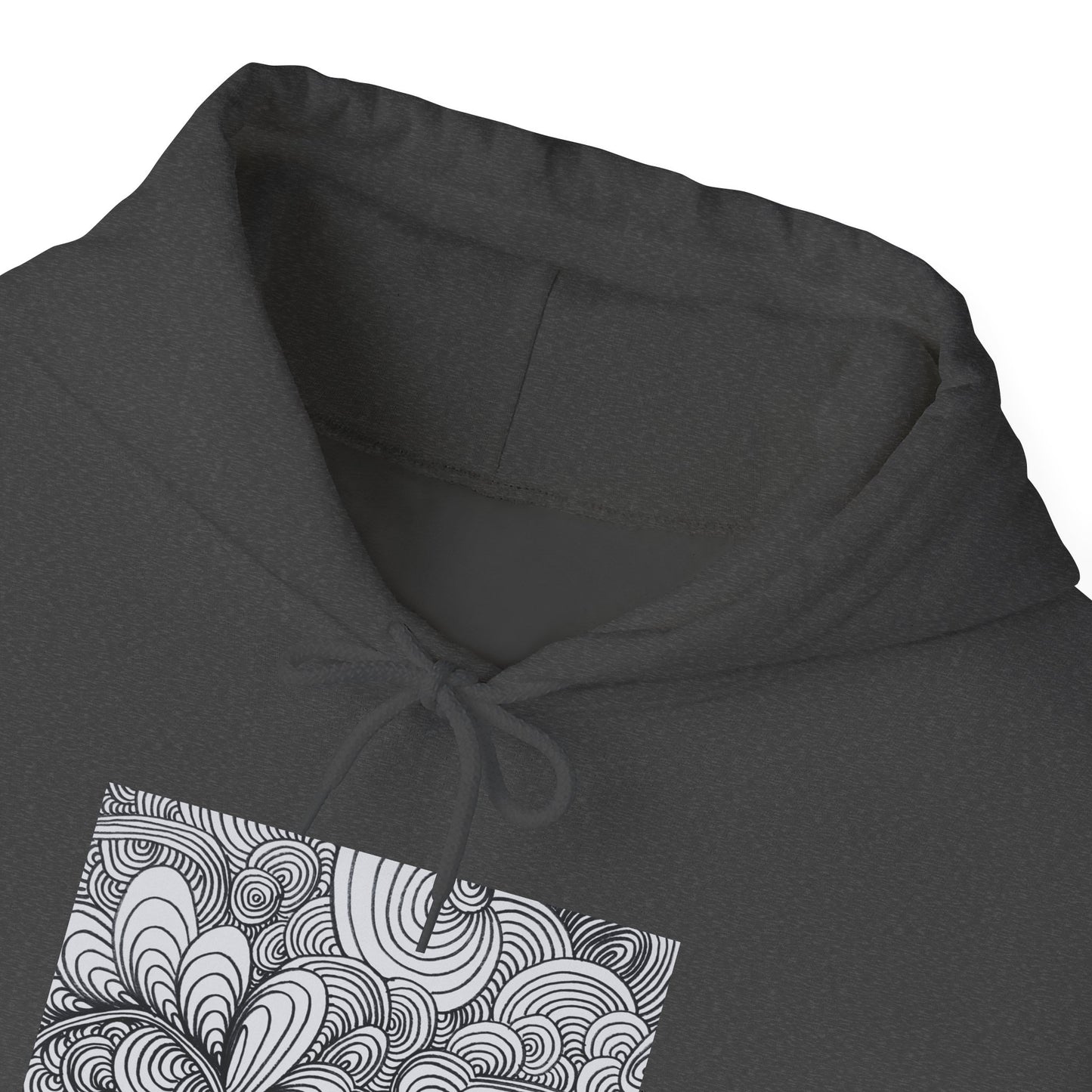 Unisex Heavy Blend™ Original Art Hooded Sweatshirt - Apricots Noir Mirage