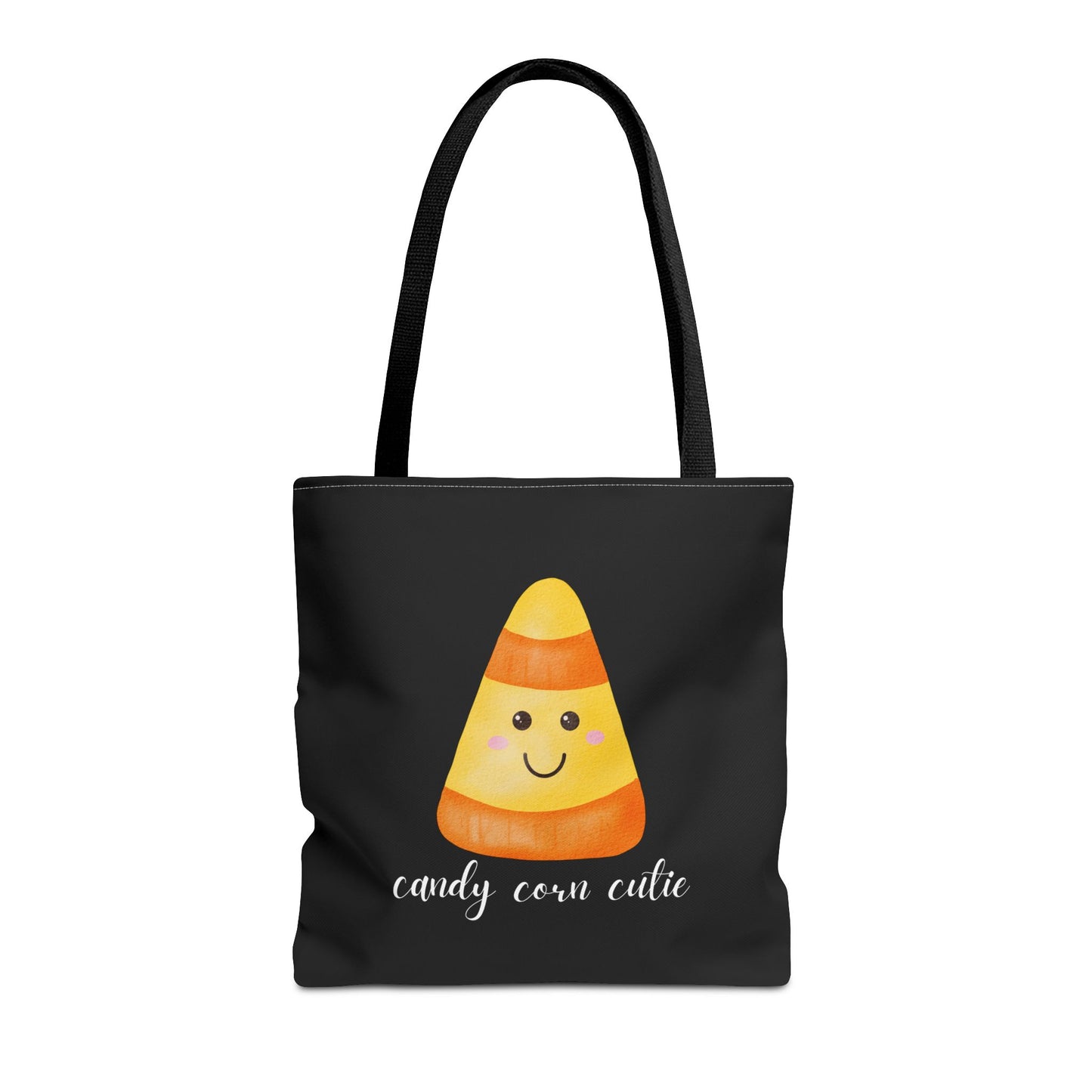 Cute Candy Corn Halloween Tote Bag Spooky Season Tote Trick or Treating Candy Bag Fall Themed Reusable Lunch Tote