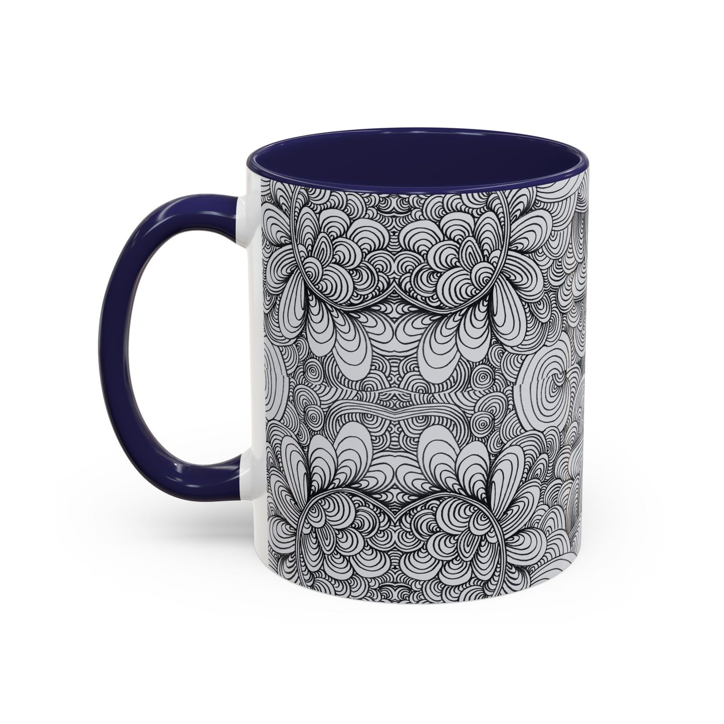 11oz/15oz Original Line Art Coffee Mug - Apricots Noir Mirage