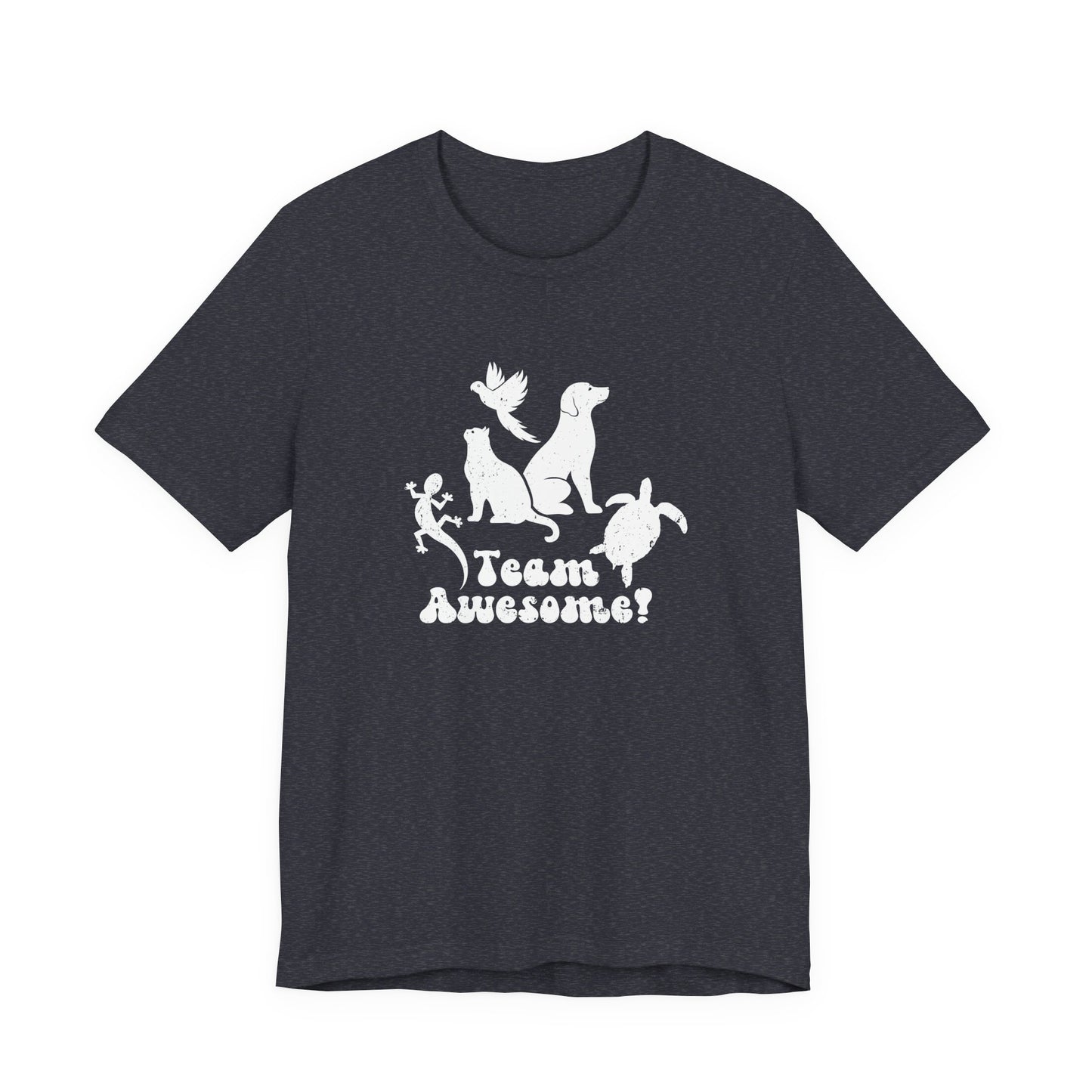 Unisex Animal Lover Lizard Cat Bird Dog Turtle Team Awesome T-Shirt