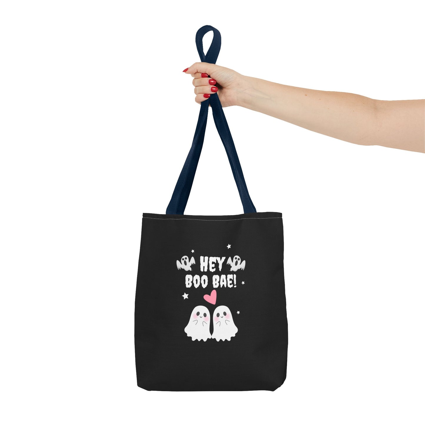 Cute Ghost Couple Boo Bae Halloween Fall Spooky Season Trick or Treating Candy Bag Reusable Halloween Lunch Bag