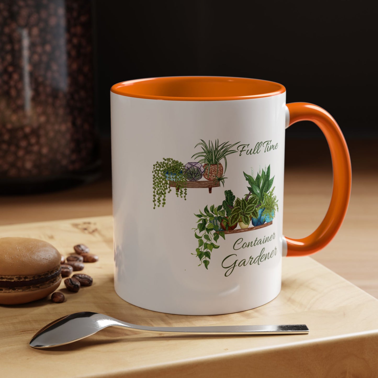 11oz/15oz Garden Themed Full Time Container Gardener Plant Parent Coffee Mug