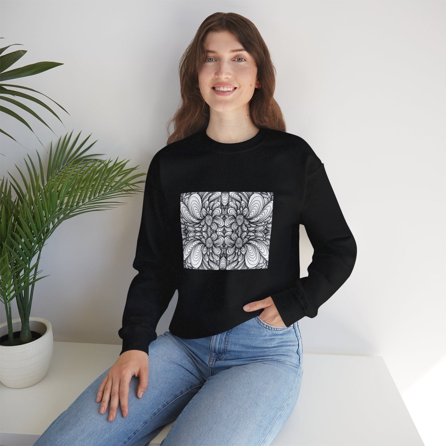 Unisex Original Line Art Sweatshirt - Blooms