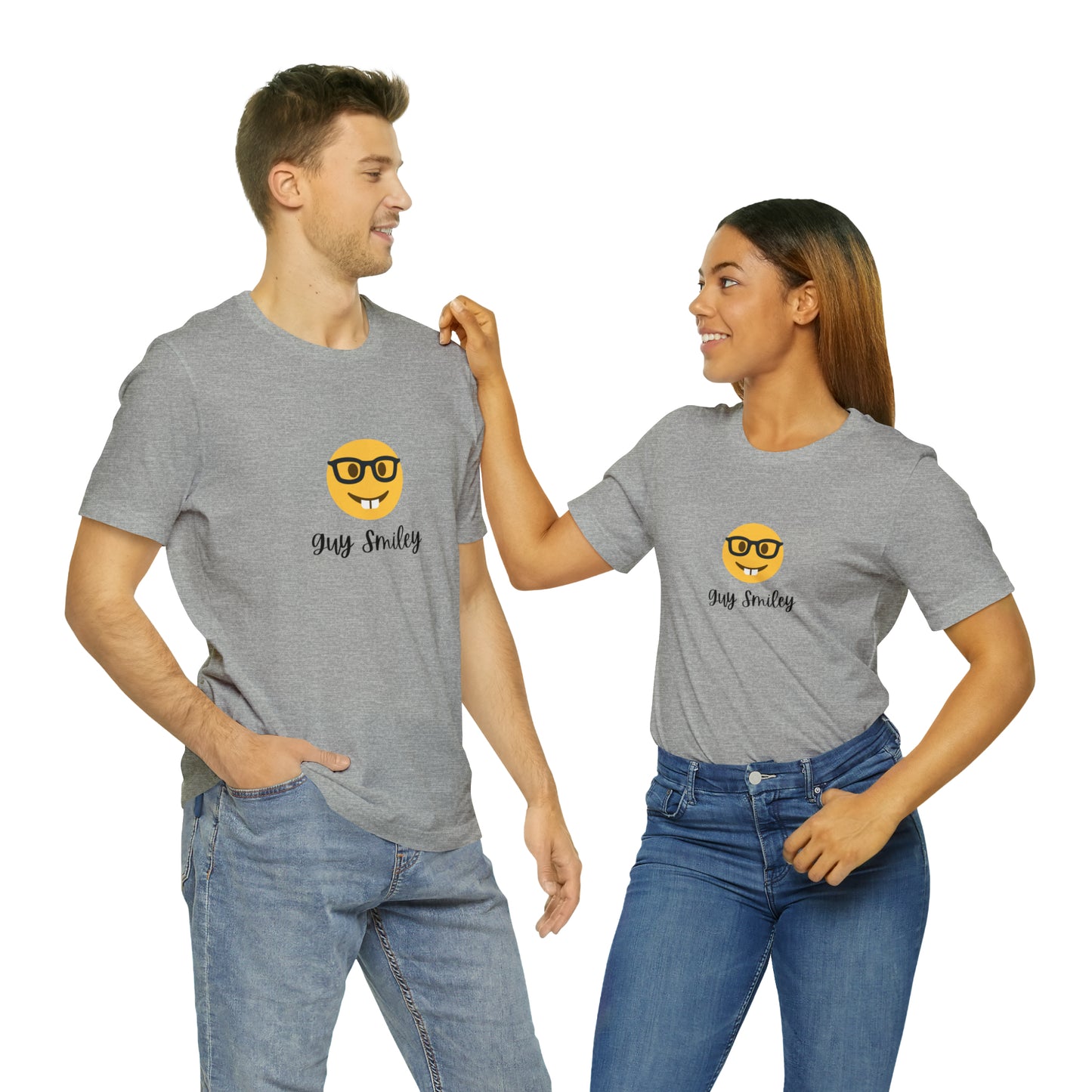 Unisex Jersey Short Sleeve Guy Smiley T-Shirt