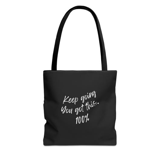 Unisex Positive Motivational Words of Encouragement Mental Health Awareness Reusable Tote Bag