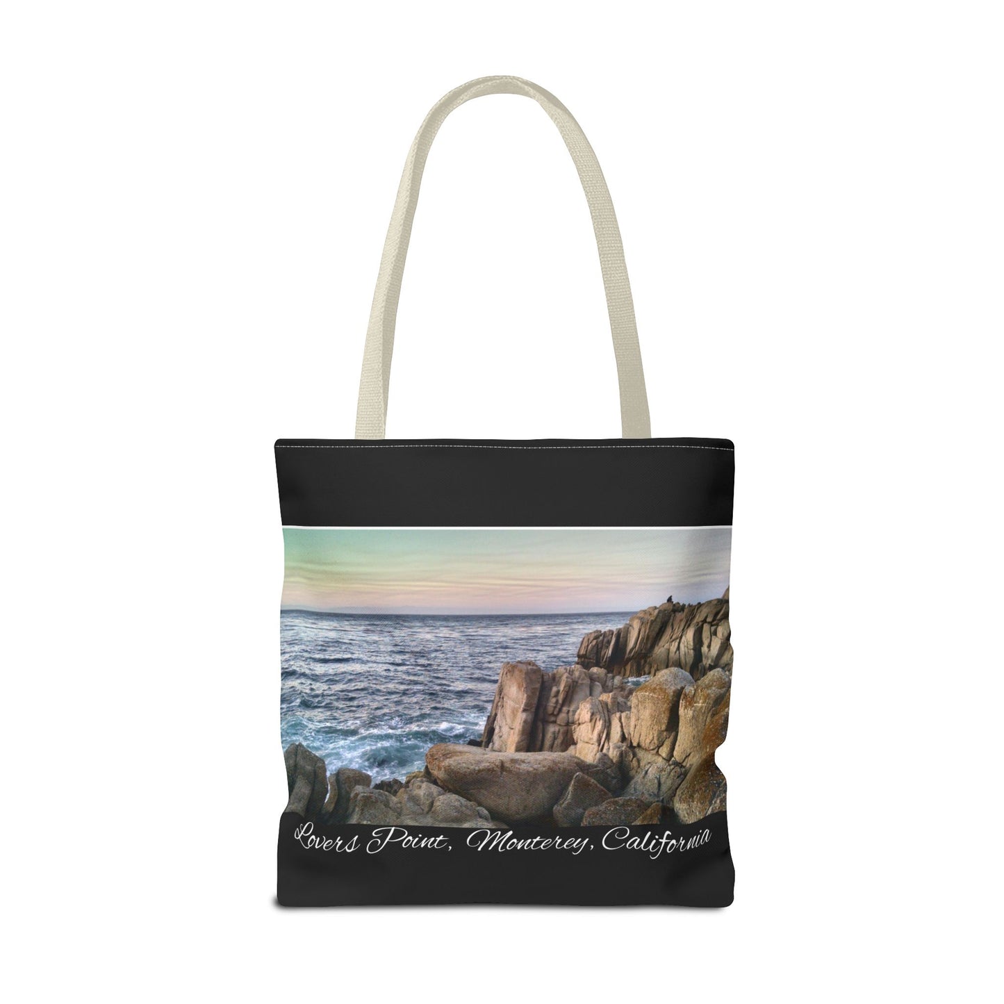 Unisex Travel Tote Bag Monterey California Scenic View Lovers Point Bay Area Keepsake Tote Bag Ocean View Nature Inspired Travel Gift Idea