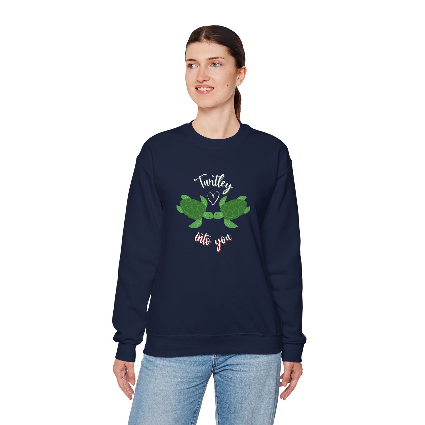 Unisex Cute Turtle Lover Turtley Into You Sweatshirt