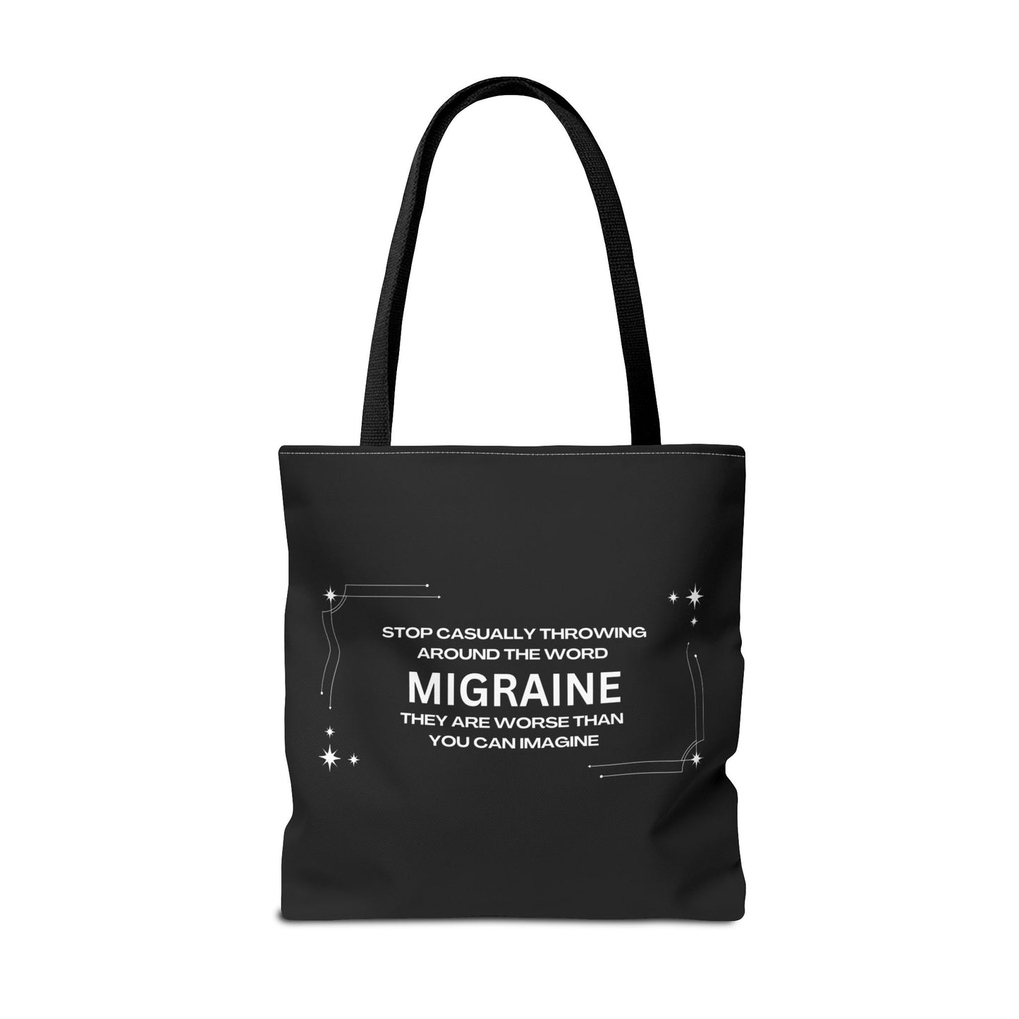 Unisex Migraine Day Invisible Illness Warrior Tote Bag