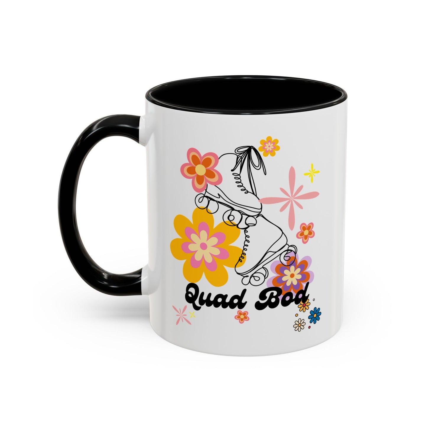 11oz Retro Vibes Roller Skate Coffee Mug Gift Idea For Skaters Roller Rink Mug Cool Skater Mug Quad Bod Skate Gear Roller Skating Coffee Mug